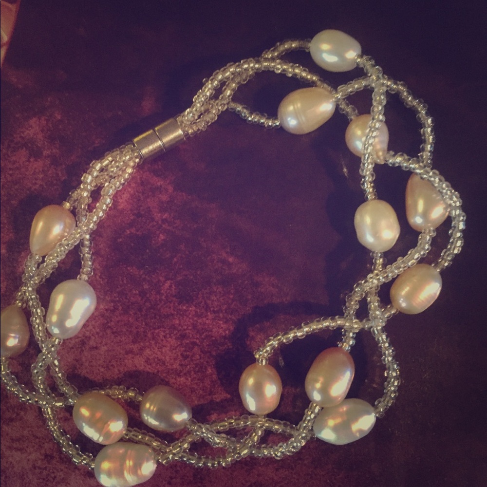 Freshwater Pearl Braided Bracelet